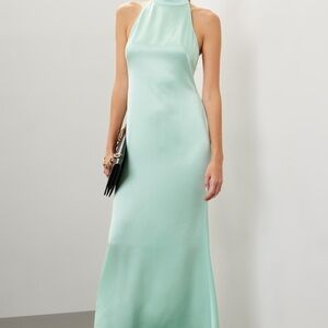 Lapointe Satin Halter Gown